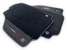Black Floor Mats For Ferrari F8 Tributo 2019-2022 With Alcantara Leather - AutoWin