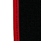 Black Floor Mats For Ferrari GTC4 Lusso (2016-2023) Italian Edition with Red Trim - AutoWin