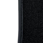 Black Floor Mats For Ferrari GTC4 Lusso (2016-2023) with Leather - AutoWin