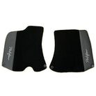 Black Floor Mats For Ferrari Portofino (2018-2023) With Leather and Beige Trim - AutoWin