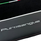 Black Floor Mats for Ferrari Purosangue with Leather - AutoWin