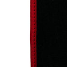 Black Floor Mats For Honda Civic VI (1995-2000) ER56 Design with Red Trim - AutoWin