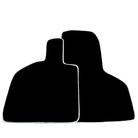 Black Carpet Floor Mats for Lamborghini Huracan STO | White Trim