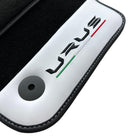 Black Floor Mats for Lamborghini Urus With White Leather - AutoWin