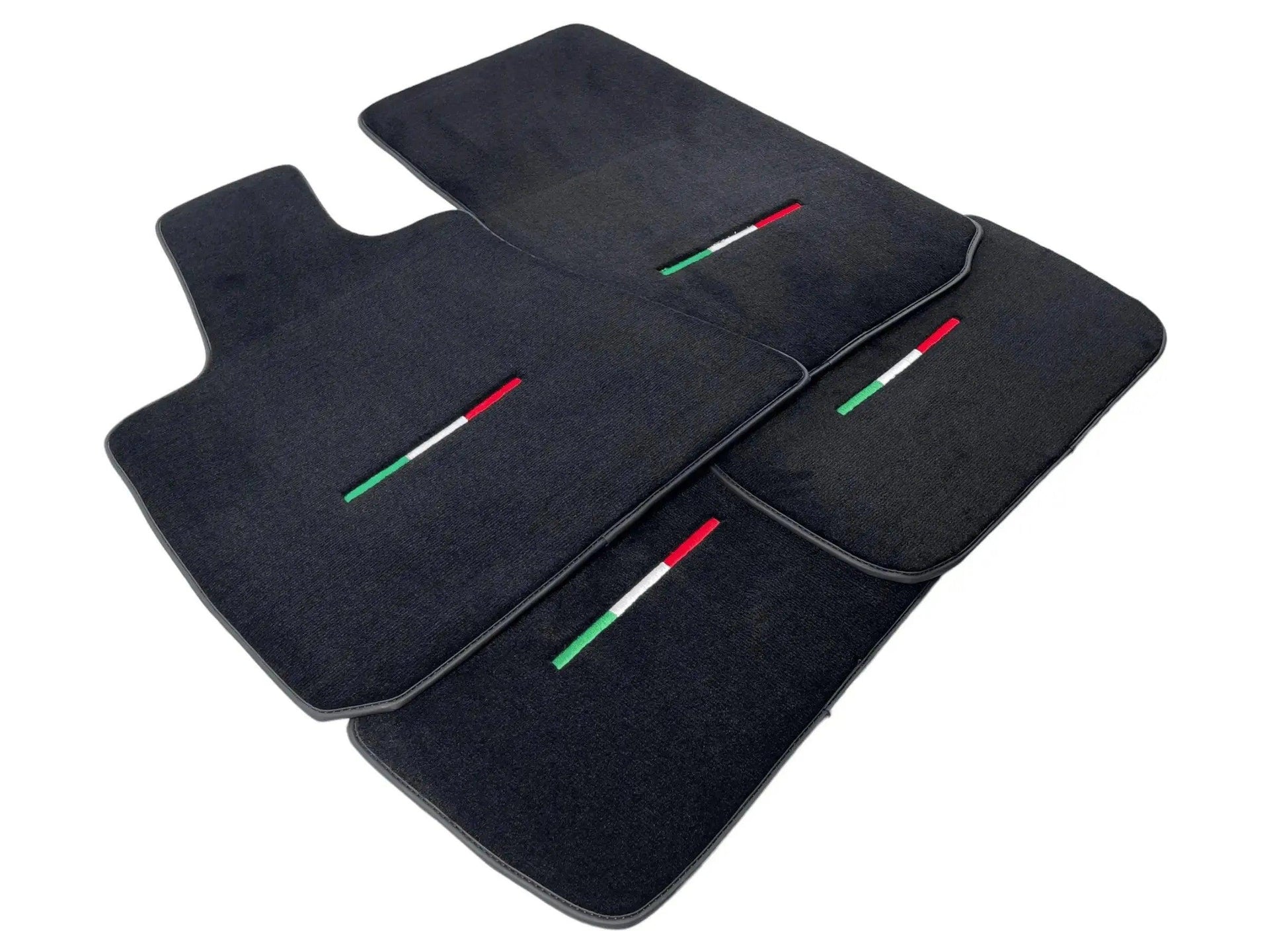 Black Floor Mats For Maserati Coupé (2001-2007) Italy Edition - AutoWin
