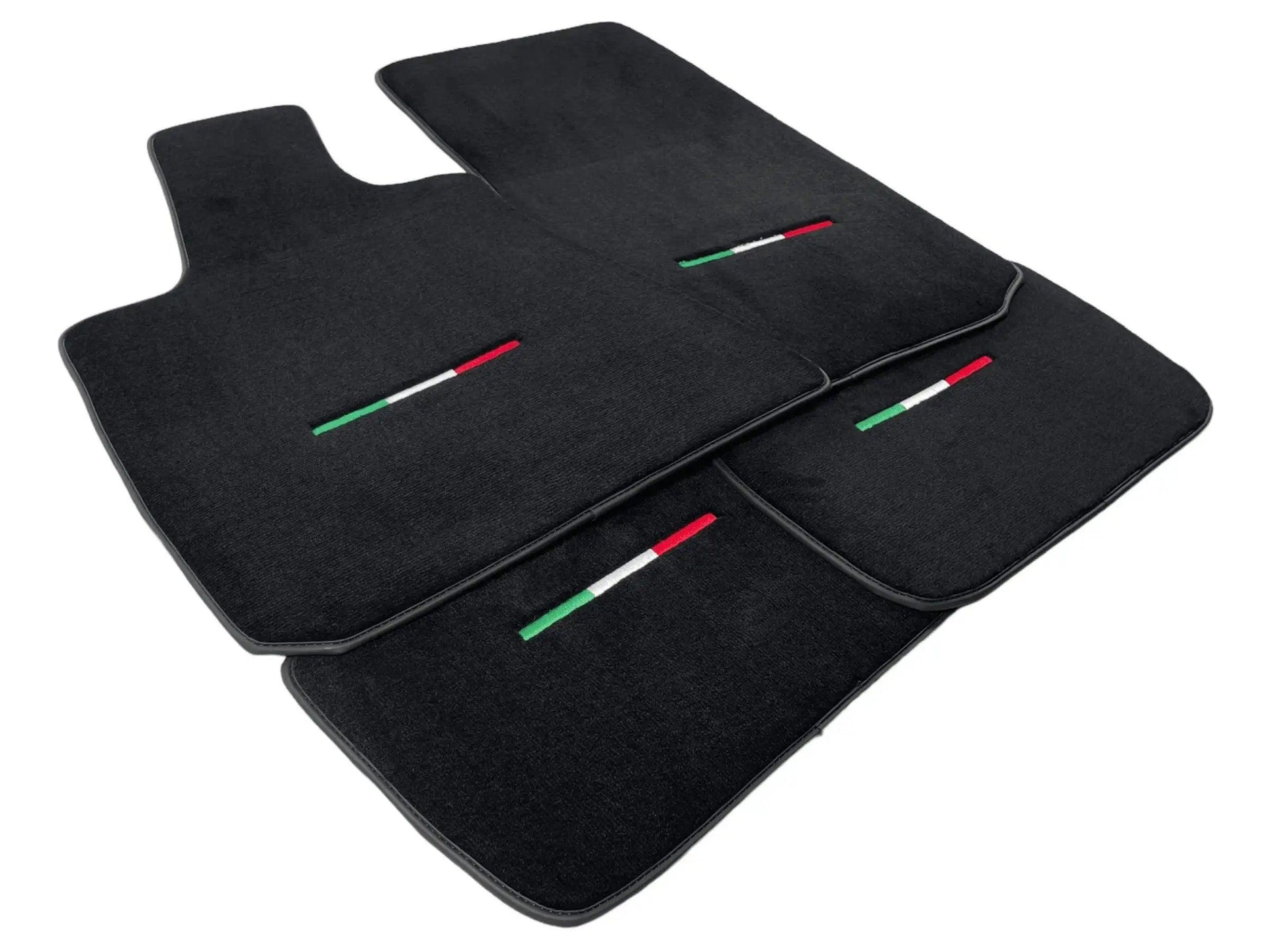 Black Floor Mats For Maserati Coupé (2001-2007) Italy Edition - AutoWin