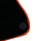 Black Floor Mats for McLaren 600 LT (2018-2020) With Alcantara Leather - AutoWin