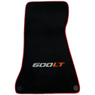 Black Floor Mats for McLaren 600 LT (2018-2020) With Red Trim - AutoWin
