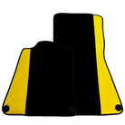Black Floor Mats for McLaren 750S (2023-2025) with Yellow Leather