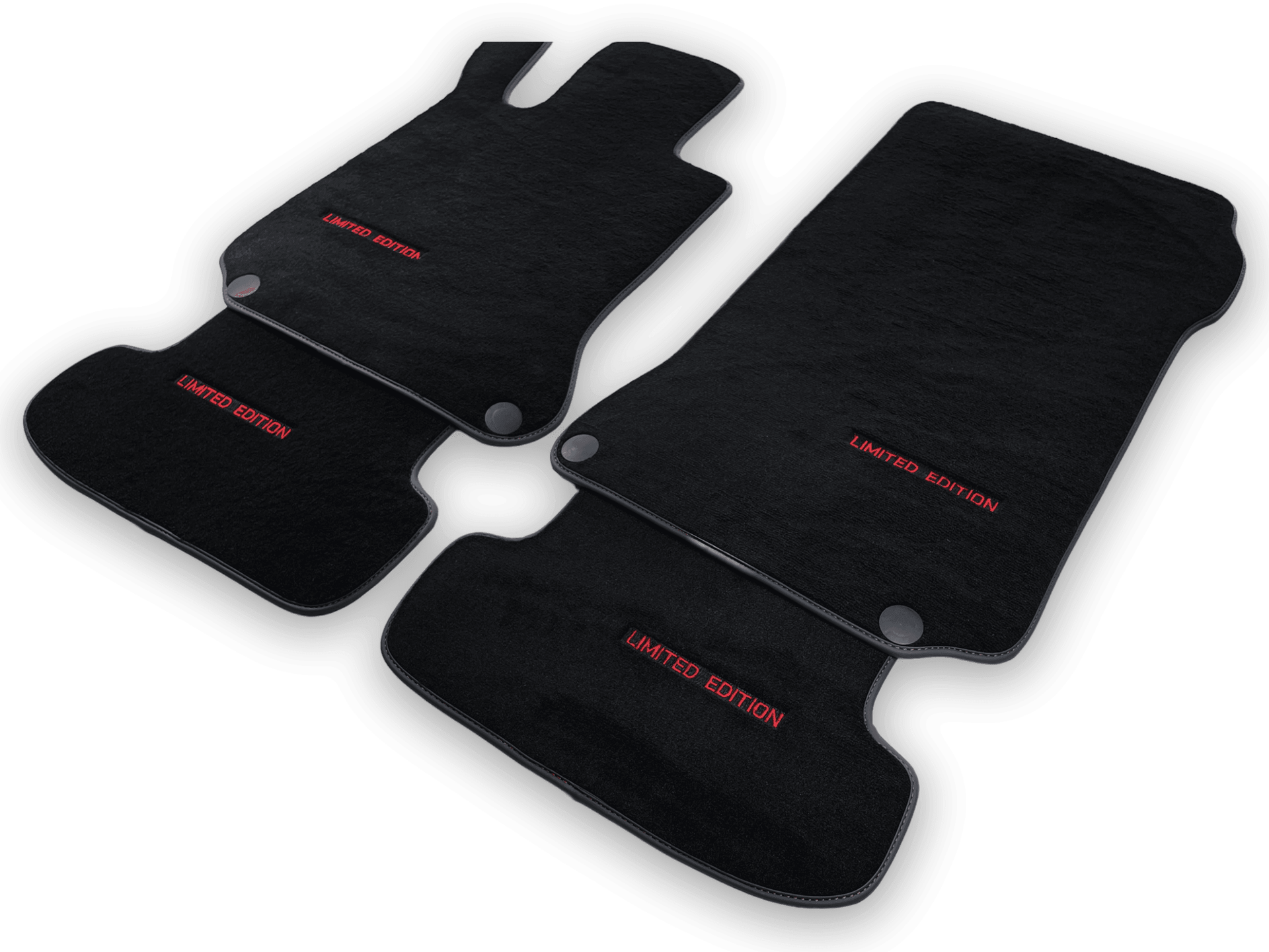 Black Floor Mats For Mercedes Benz C-Class S205 Wagon Facelift (2018-2021) | Limited Edition - AutoWin