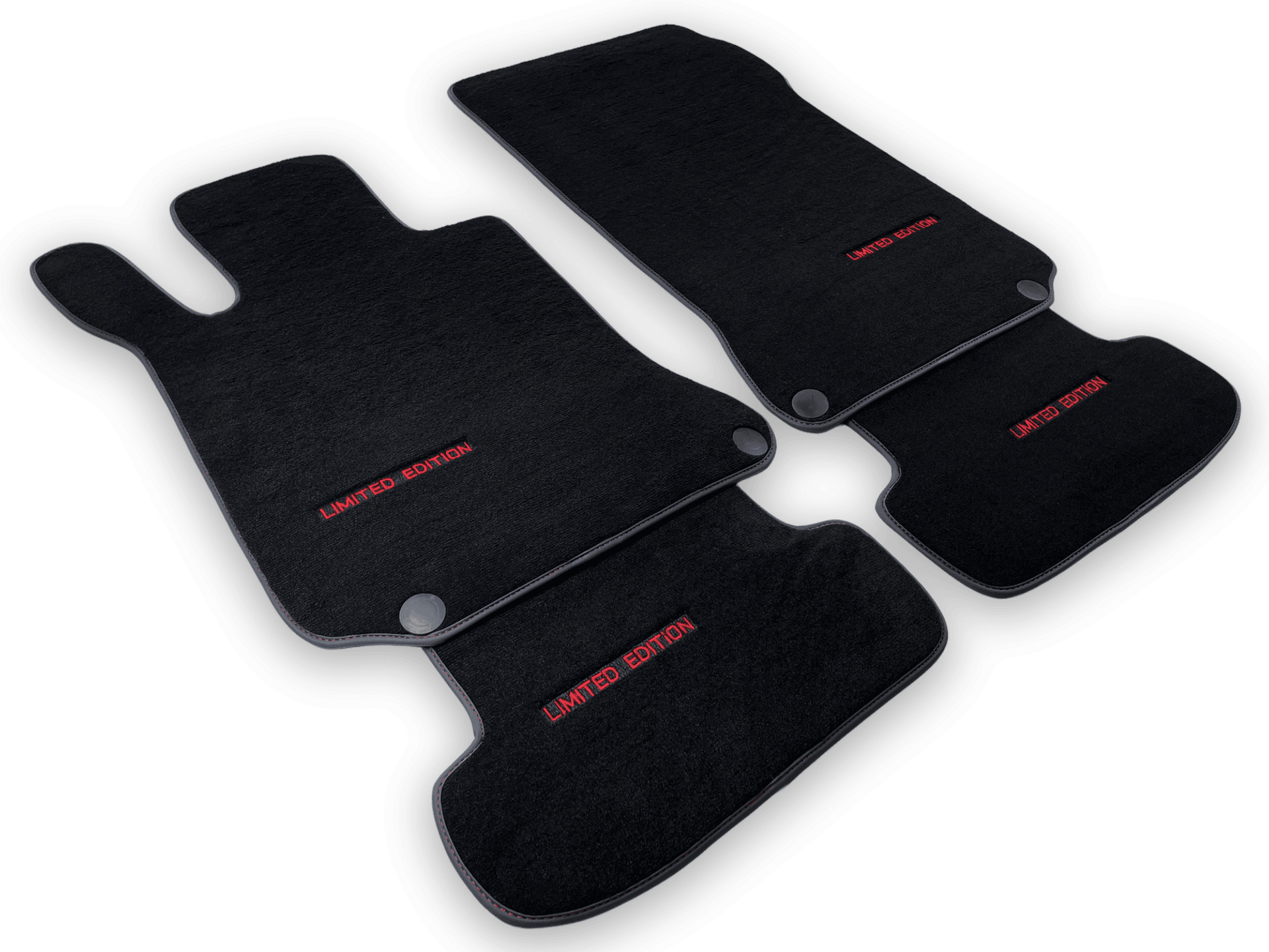 Black Floor Mats For Mercedes Benz C-Class W203 Sedan (2000-2007) | Limited Edition - AutoWin