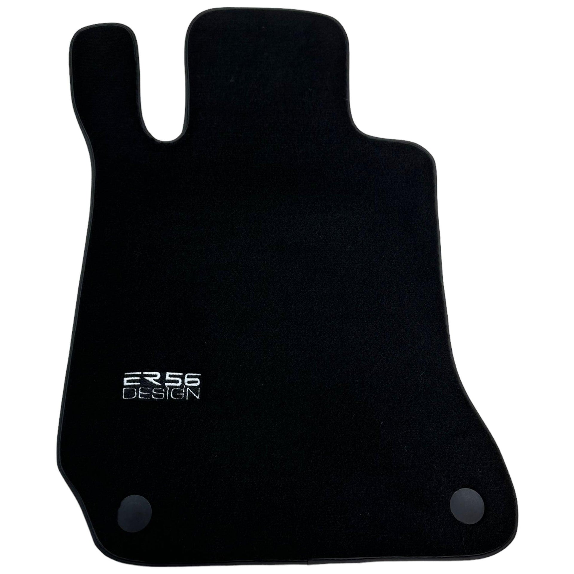 Black Floor Mats For Mercedes-Benz C Class W204 Coupe 2012-2015 ER56 Design - AutoWin