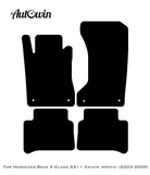 Black Floor Mats For Mercedes Benz E-Class S211 Estate 4Matic (2003-2009) | Limited Edition - AutoWin
