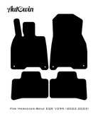 Black Floor Mats For Mercedes Benz EQE-Class V295 (2022-2023) | Limited Edition - AutoWin