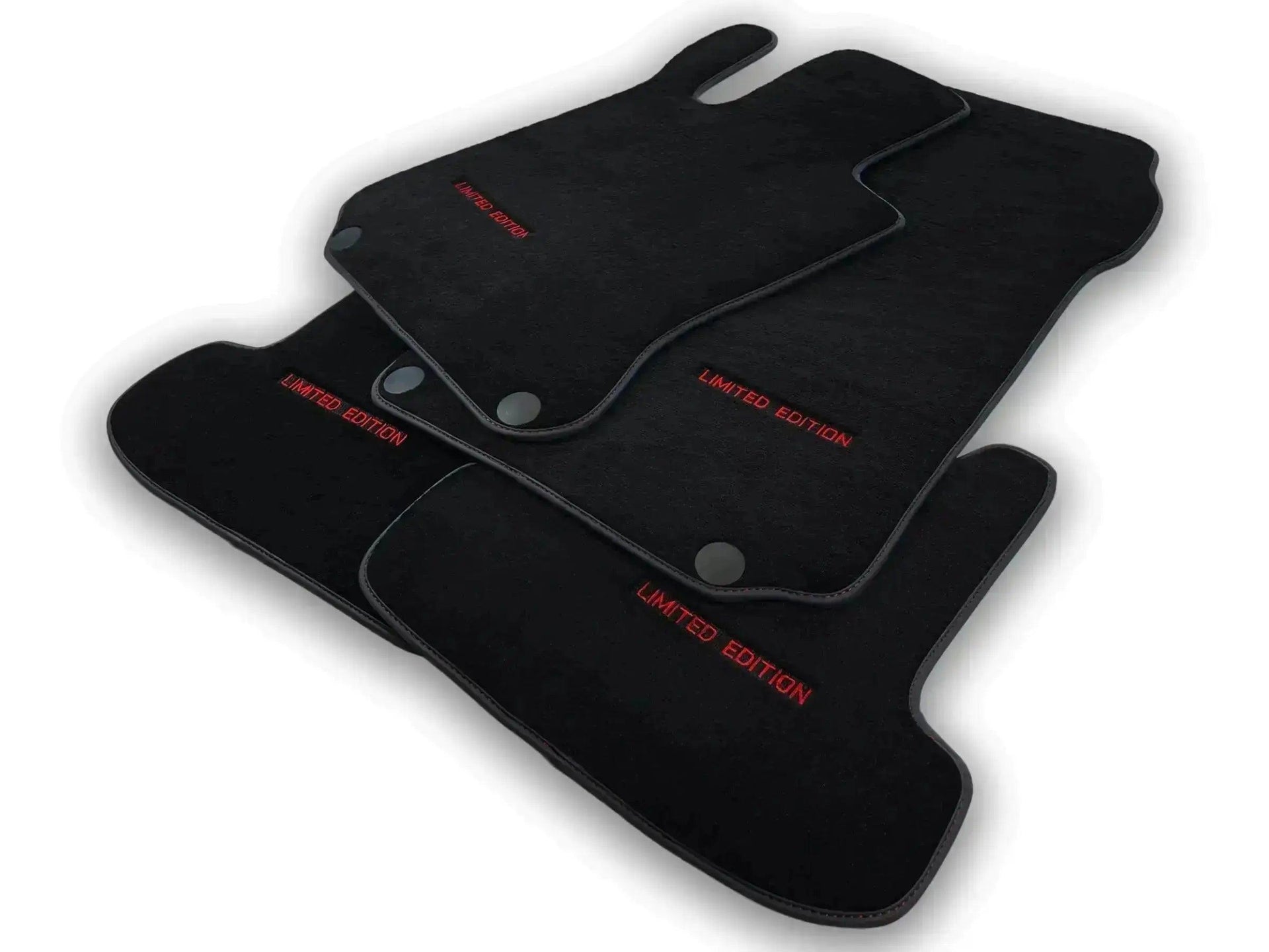 Black Floor Mats For Mercedes Benz GLC-Class C253 Coupe (2019-2023) | Limited Edition - AutoWin