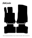 Black Floor Mats For Mercedes Benz GLE-Class C167 Coupe - 5 Seats (2020-2023) Hybrid | Limited Edition - AutoWin