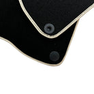 Black Floor Mats For Mercedes-Benz SL-Class R129 (1989-2001) Beige Trim - AutoWin