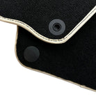 Black Floor Mats For Mercedes-Benz SL-Class R230 (2001-2012) Beige Trim - AutoWin