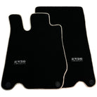 Black Floor Mats For Mercedes-Benz SL-Class R230 (2001-2012) Beige Trim | ER56 Design - AutoWin
