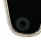 Black Floor Mats For Mercedes-Benz SL-Class R230 (2001-2012) Beige Trim | ER56 Design - AutoWin