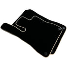 Black Floor Mats For Mercedes-Benz SLK-Class R170 (1998-2000) Beige Trim - AutoWin