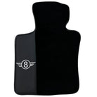 Black Floor Mats for Mini Cooper F56 (2013-2022) with Leather - AutoWin