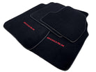 Black Floor Mats For Nissan 200 SX (1995-2000) Tailored With Red Logo - AutoWin