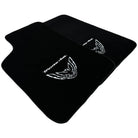Black Floor Mats for Pontiac FireBird (1970-1981) with Trans Am Logo - AutoWin
