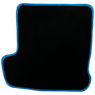 Black Floor Mats for Porsche 911 - 992 (2019-2024) with Blue Trim - AutoWin