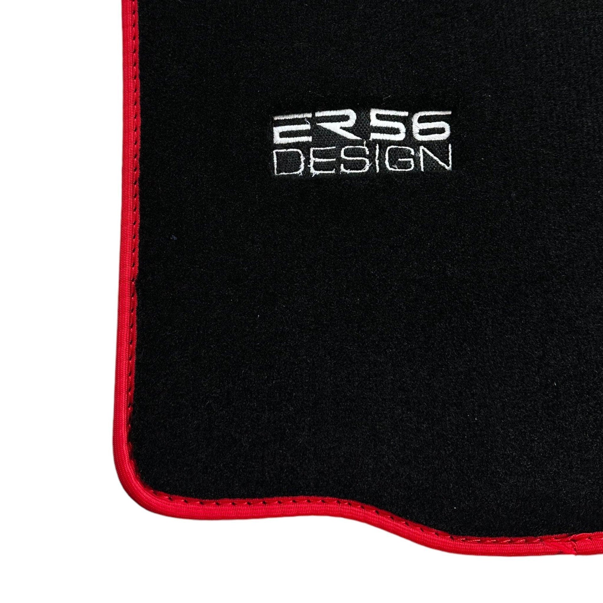 Black Floor Mats for Porsche 911 - 997 (2004-2012) ER56 Design - AutoWin