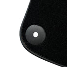 Black Floor Mats for Porsche 981 Boxster (2013-2016) with Orange Alcantara Leather ER56 Design - AutoWin