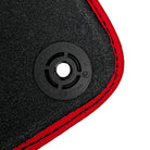 Black Floor Mats for Porsche 991 (2012-2019) with Red Trim - AutoWin