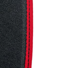 Black Floor Mats for Porsche 991 (2012-2019) with Red Trim - AutoWin