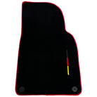 Black Floor Mats for Porsche 991 (2012-2019) with Red Trim - AutoWin