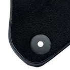 Black Floor Mats for Porsche Macan (2014-2023) with Bordeaux Nappa Leather | ER56 Design - AutoWin