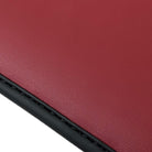 Black Floor Mats for Porsche Macan (2014-2023) with Bordeaux Nappa Leather | ER56 Design - AutoWin