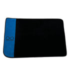 Black Floor Mats For Rolls Royce Black Badge Cullinan Blue Alcantara Leather - AutoWin