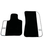 Black Floor Mats For Rolls Royce Spectre (2023-2024) White Leather - AutoWin