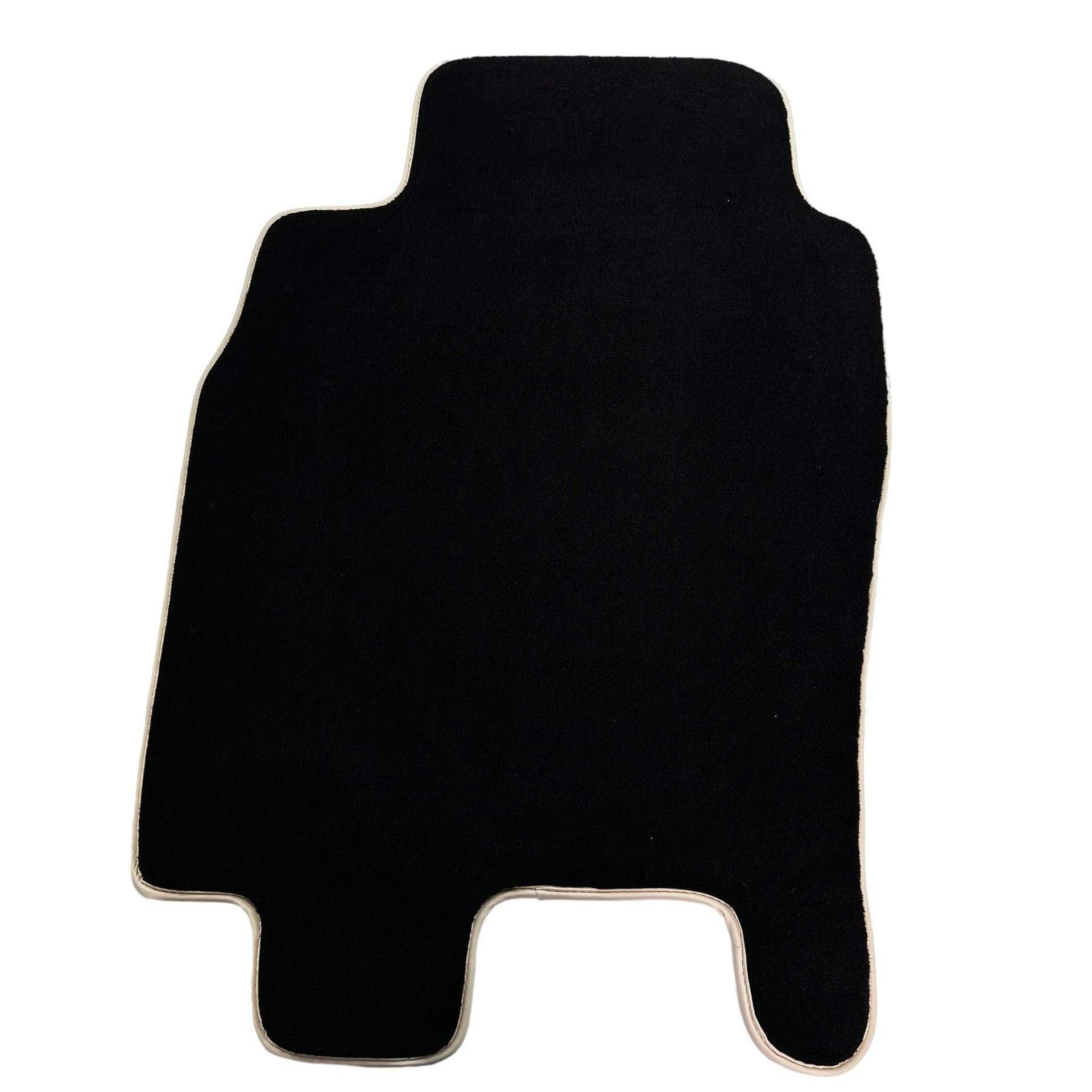 Black Floor Mats for Toyota Camry (2017-2023) Beige Trim - AutoWin