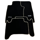 Black Floor Mats For Toyota Land Cruiser 120 (2002-2009) Beige Trim | ER56 Design - AutoWin