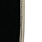 Black Floor Mats For Toyota Land Cruiser 200 (2008-2012) Beige Trim | ER56 Design - AutoWin