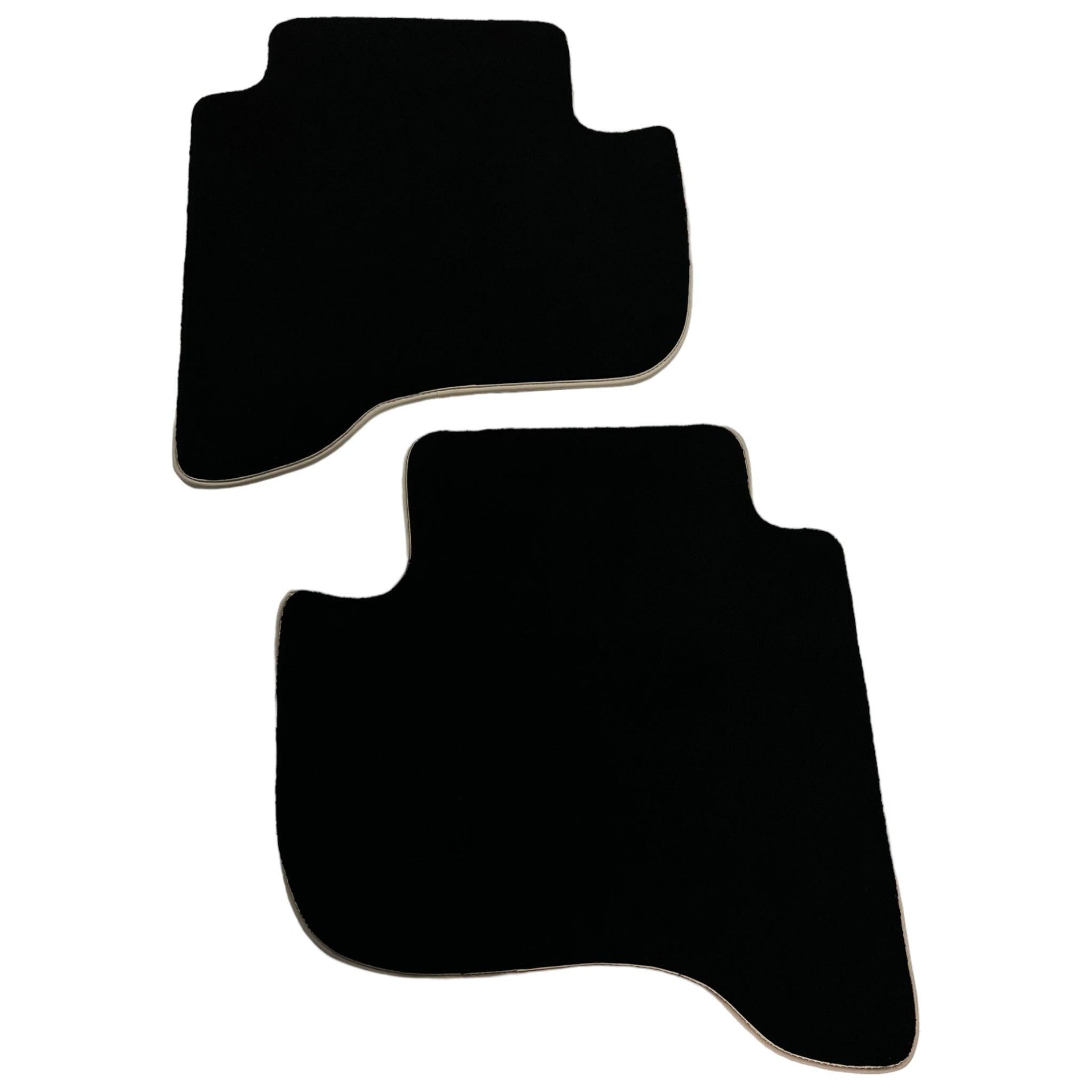 Black Floor Mats For Toyota Land Cruiser 90 (1997-2003) Beige Trim | ER56 Design - AutoWin