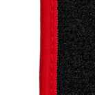 Black Floor Mats for Toyota Prius (2009-2012) ER56 Design with Red Trim - AutoWin