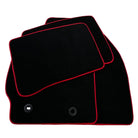 Black Floor Mats for Toyota Prius (2009-2012) with Red Trim - AutoWin