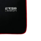 Black Floor Mats for Toyota Prius (2016-2021) ER56 Design with Red Trim - AutoWin