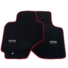 Black Floor Mats For Toyota RAV4 (2000-2003) ER56 Design with Red Trim - AutoWin