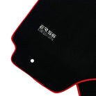 Black Floor Mats For Toyota RAV4 (2000-2003) ER56 Design with Red Trim - AutoWin