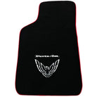 Black Floor Mats Red Trim for Pontiac FireBird (1970-1981) Trans Am - AutoWin