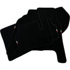 Black Floor Mats Set with Trunk Mat For Ferrari 456 (1992-2003) Italian Edition - AutoWin
