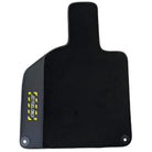 Black Floor Mats with Leather for Lamborghini Huracan (2014-2023) - Fighter Jet Edition - AutoWin